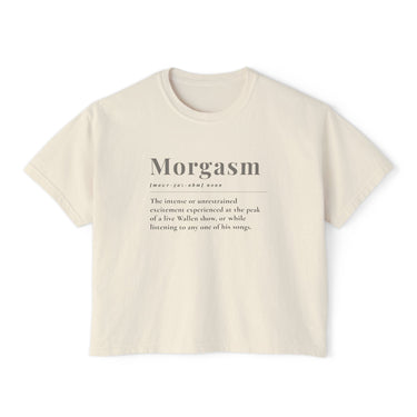 Morgasm© Wallen Comfort Colors Boxy Cropped Tee - Sunlit Funlit Country Music Tees